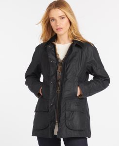 Black Barbour Beadnell? Wax Jacket | FIB-795631