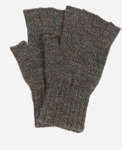 Black Barbour Fingerless Gloves | BIK-643570