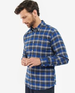 Blue Barbour Brockwell Tailored Fit Shirt | QIE-850162