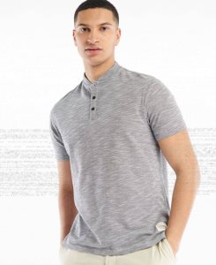 Charcoal Barbour Belgrave Sport Neck T-Shirt | IYH-681094