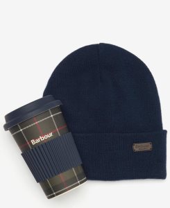 Classic Tartan Barbour Swinton Beanie & Travel Mug | JTE-162509