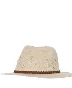 Cream Barbour Flowerdale Trilby | FYZ-368410