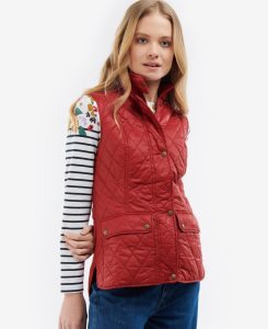 Dark Red Barbour Otterburn Gilet | ZWG-857126