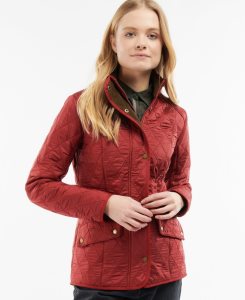 Dark Red Brown Barbour Cavalry Polarquilt | NSC-123746