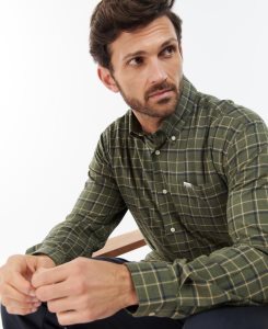 Garnet Red Barbour Pelton Regular Shirt | SJF-365108