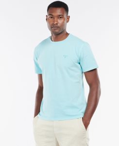 Marine Blue Barbour Garment Dyed T-Shirt | IHC-458619