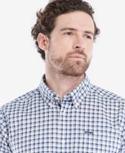 Mid Blue Barbour T-Shirtsmouth Tailored Shirt | NWI-390627