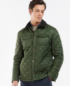 Moss Barbour Shirt Quilted Jacket | OTR-936875