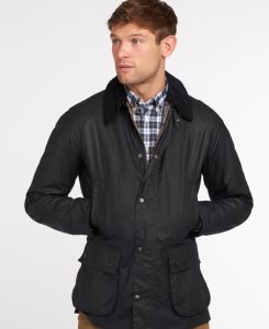 Navy Barbour Ashby Wax Jacket | JOY-648251