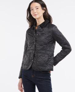 Navy Barbour Deveron Polarquilt Jacket | FAE-948537