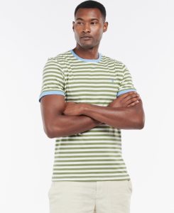 Navy Barbour Quay Stripe T-Shirt | HCZ-295031