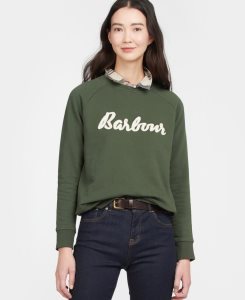 Oatmeal Barbour Otterburn Sweatshirt | UMP-905438