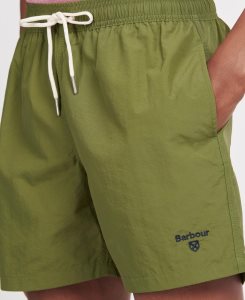 Olive Barbour Essential Logo 5 Swim Shorts | LED-519647