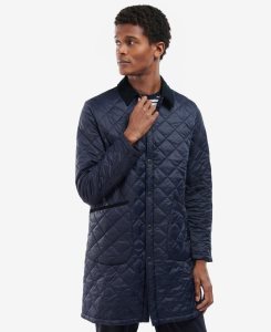 Olive Barbour Long Liddesdale Quilted Jacket | EGC-857143