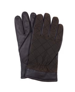 Olive Brown Barbour Dalegarth Gloves | GTH-624190