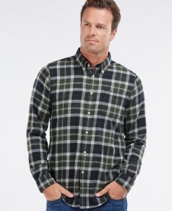 Pine Tartan Barbour Rasay Tailored Fit Shirt | KNI-825176