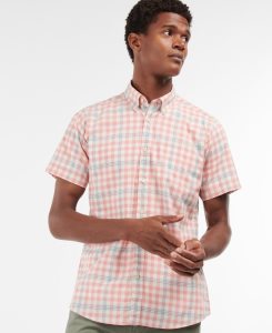 Pink Barbour Middleton Short Sleeve Tailored Shirt | QZF-917506