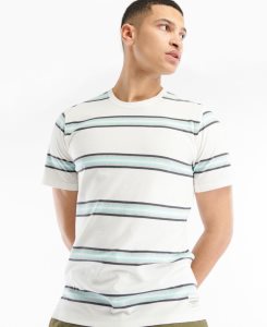 Whisper White Barbour Sandgrove T-Shirt | DTG-407586