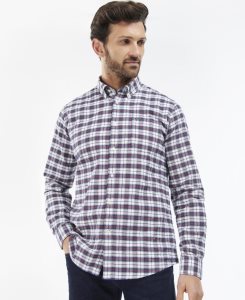 White Barbour Benwell Tailored Fit Shirt | SFX-789014