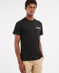 White Barbour Durness Pocket T-Shirt | QML-726130