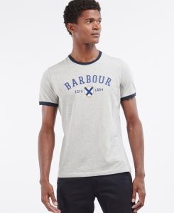 White Barbour Freshman T-Shirt | FTR-308749