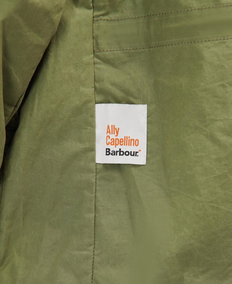 Army Green Barbour Ally Capellino Step Casual Jacket | ZKL-218095