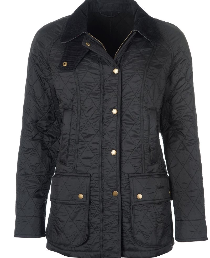 Aubergine Black Barbour Jacke Beadnell Polarquilt | AZH-573168