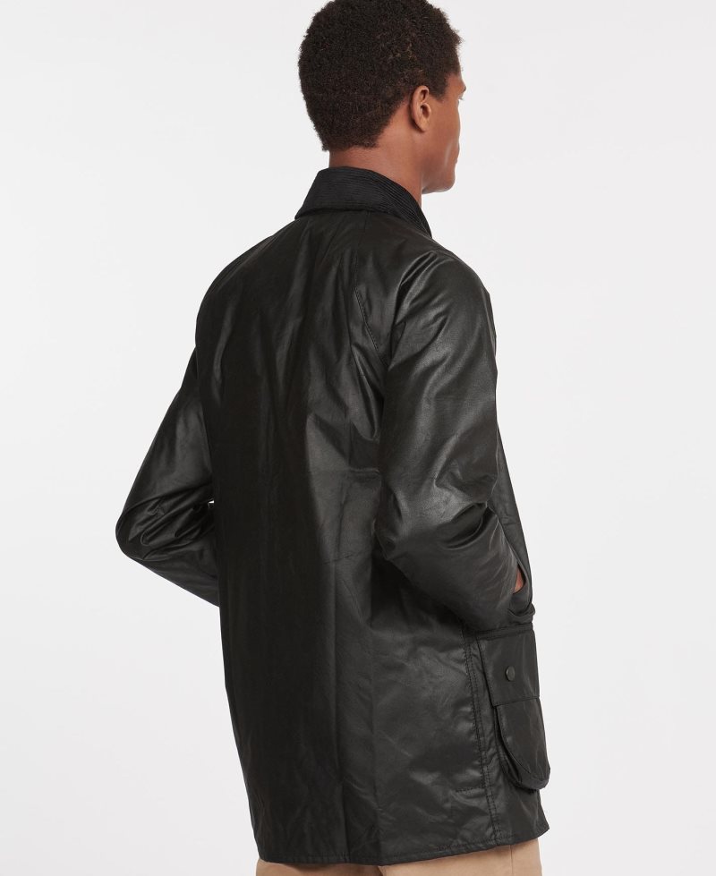 Black Barbour Beaufort? Wax Jacket | XAE-407532