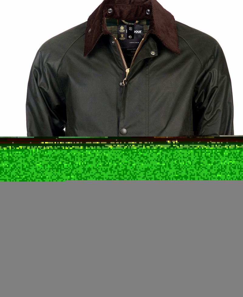 Black Barbour Beaufort? Waxed Cotton Jacket | RPN-542183