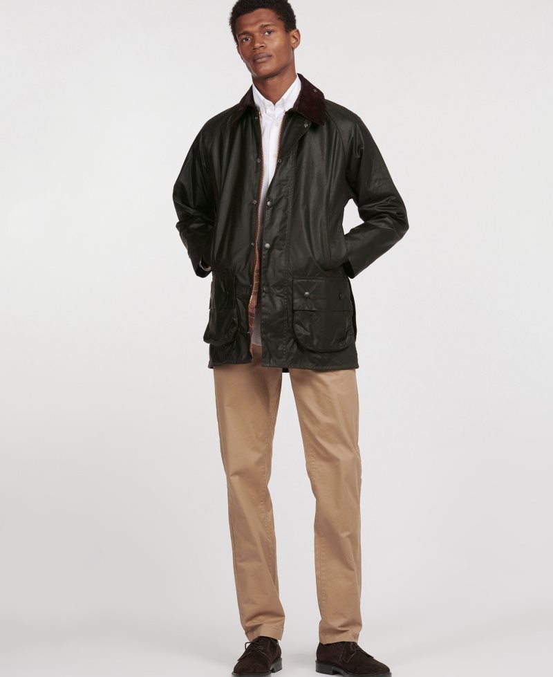 Black Barbour Beaufort? Waxed Cotton Jacket | RPN-542183