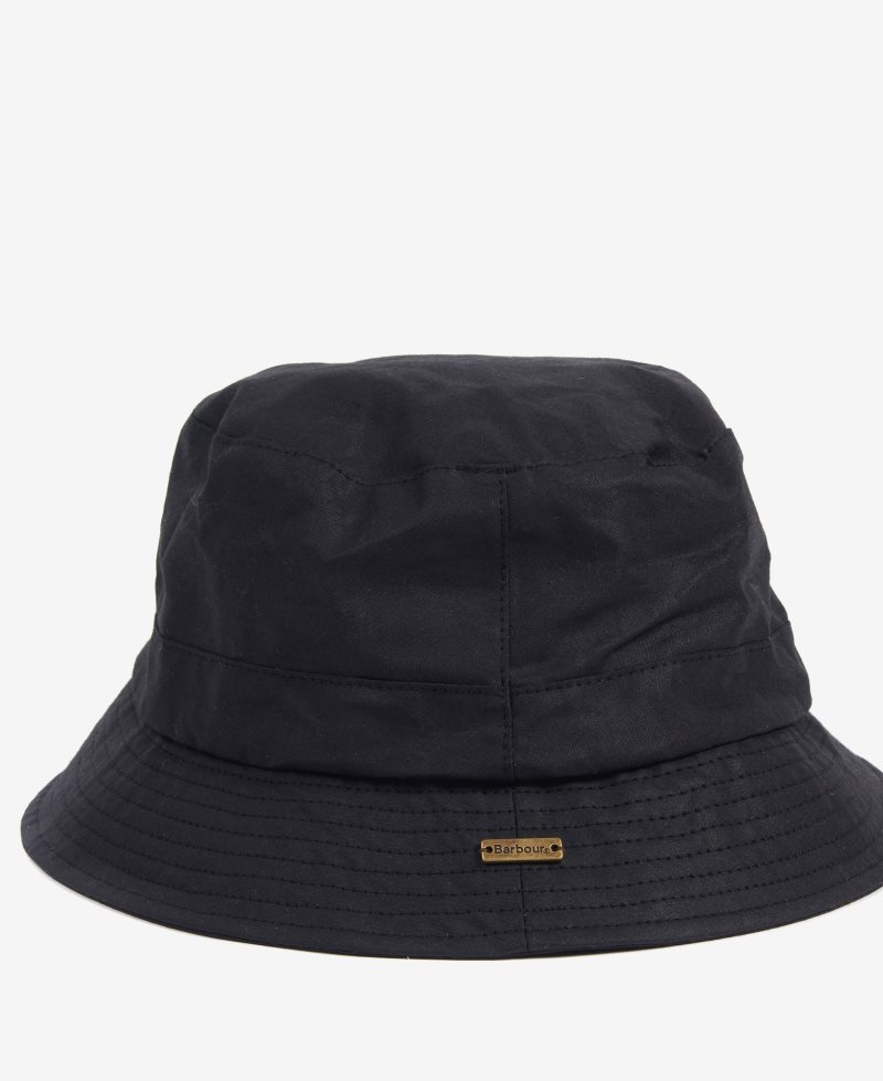 Black Barbour Dovecote Bucket Hat | EQZ-640813