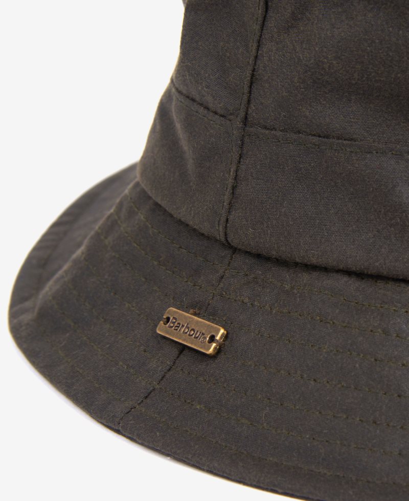 Black Barbour Dovecote Bucket Hat | LZG-451097