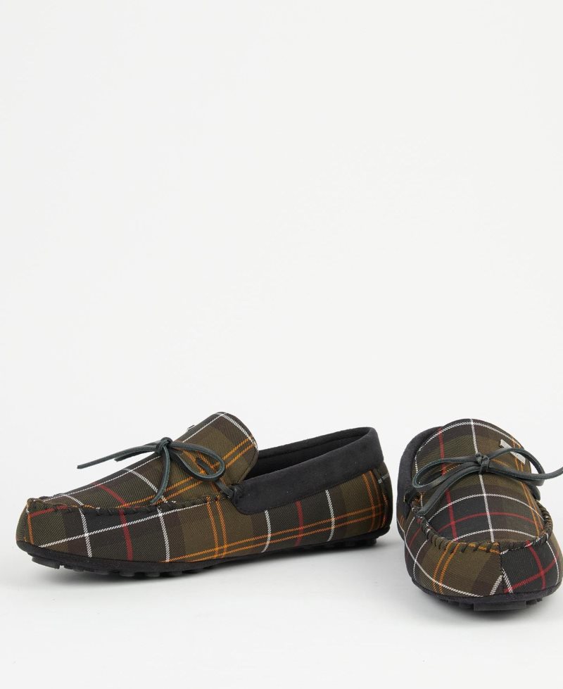 Black Barbour Kurila Slippers | GNT-217958