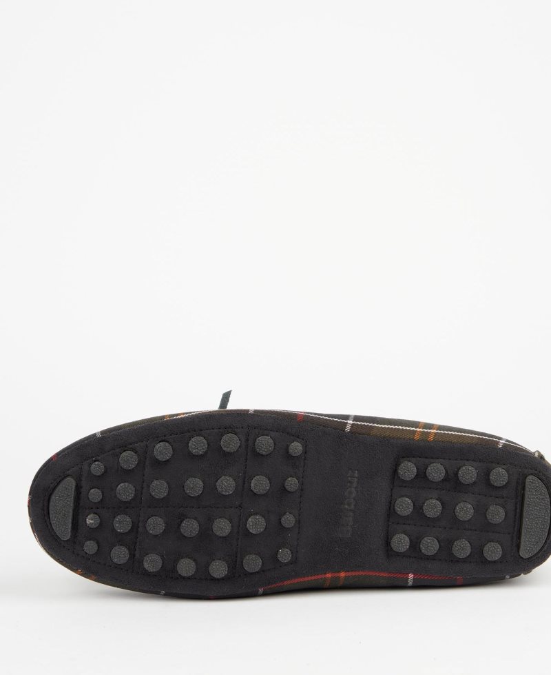 Black Barbour Kurila Slippers | GNT-217958