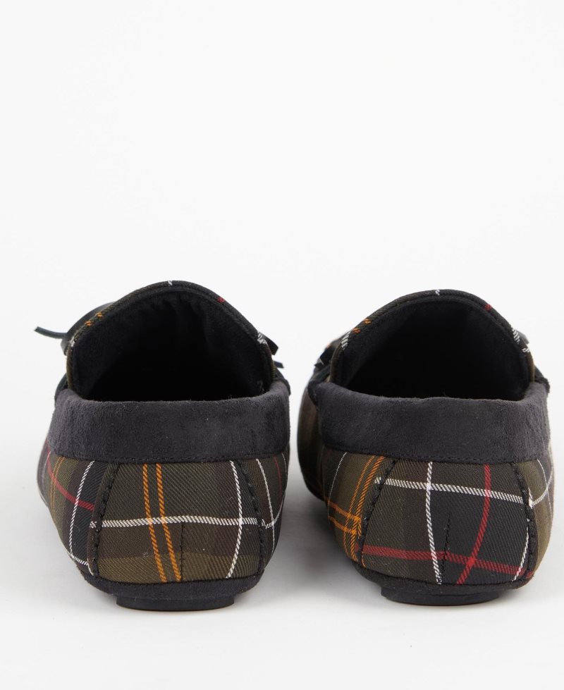 Black Barbour Kurila Slippers | GNT-217958