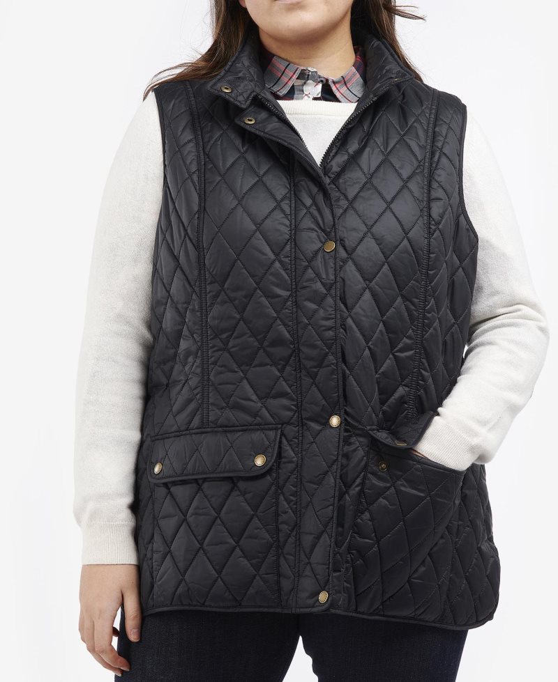 Black Barbour Plus Otterburn Gilet | DAF-769304