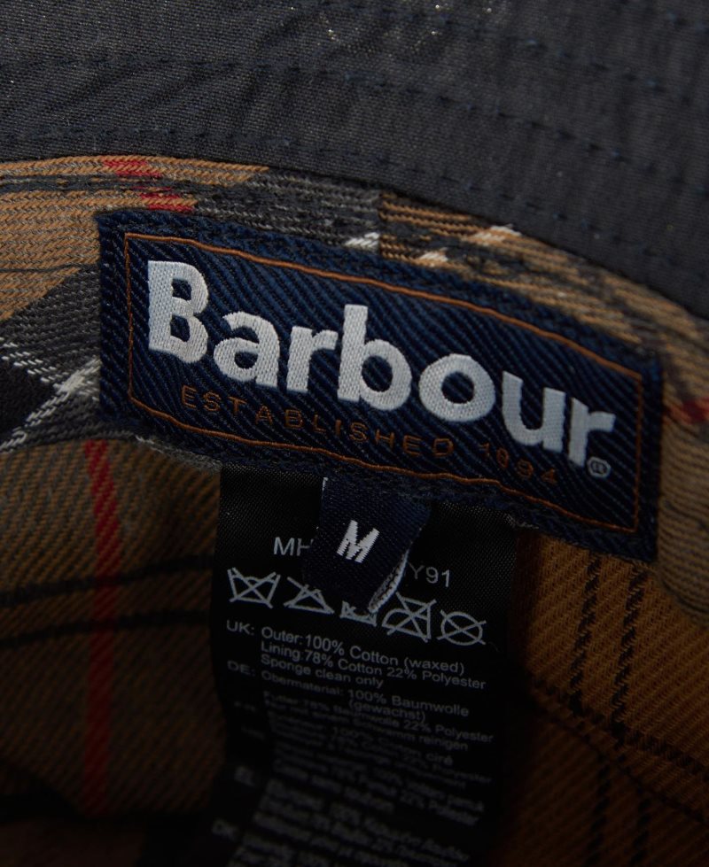 Black Barbour Sporthut Wax | HWZ-301956