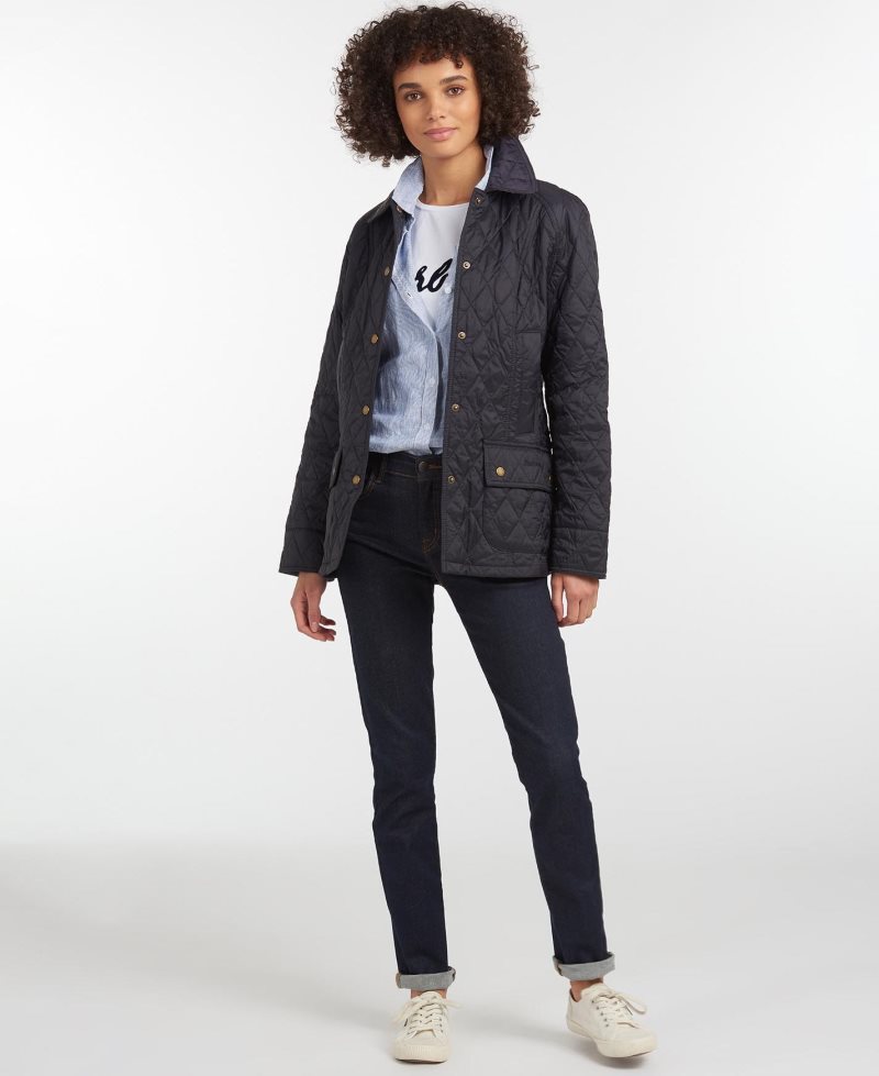 Black Barbour Summer Beadnell Quilted Jacket | EOW-864510