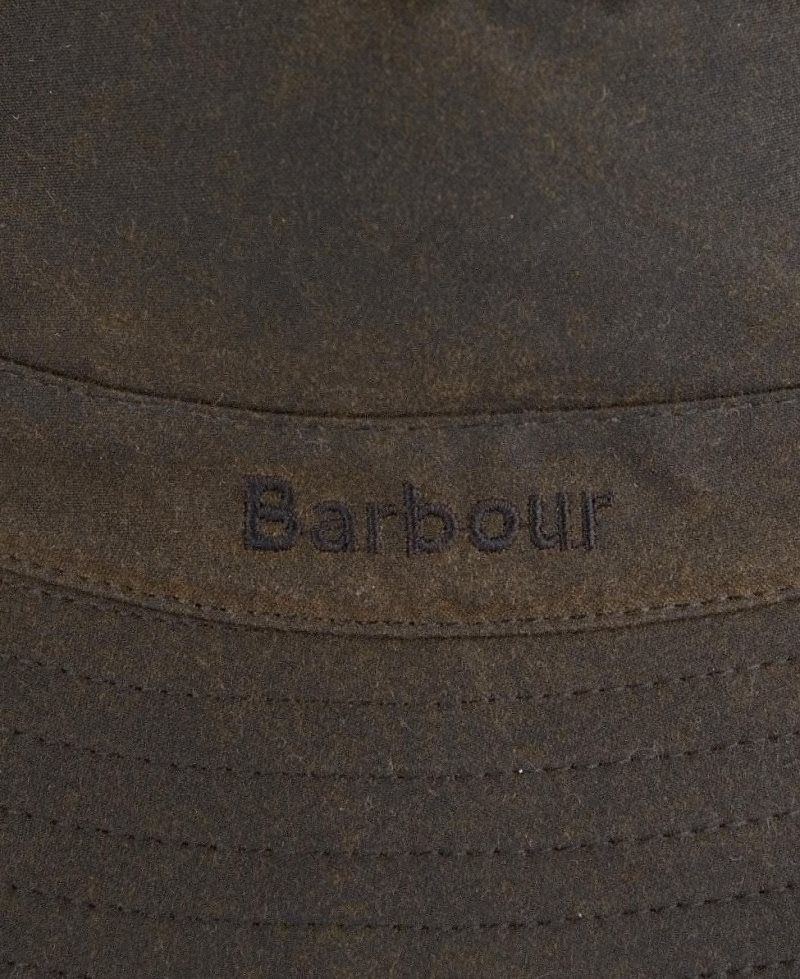 Black Barbour Wax Sports Hat | QGL-637189