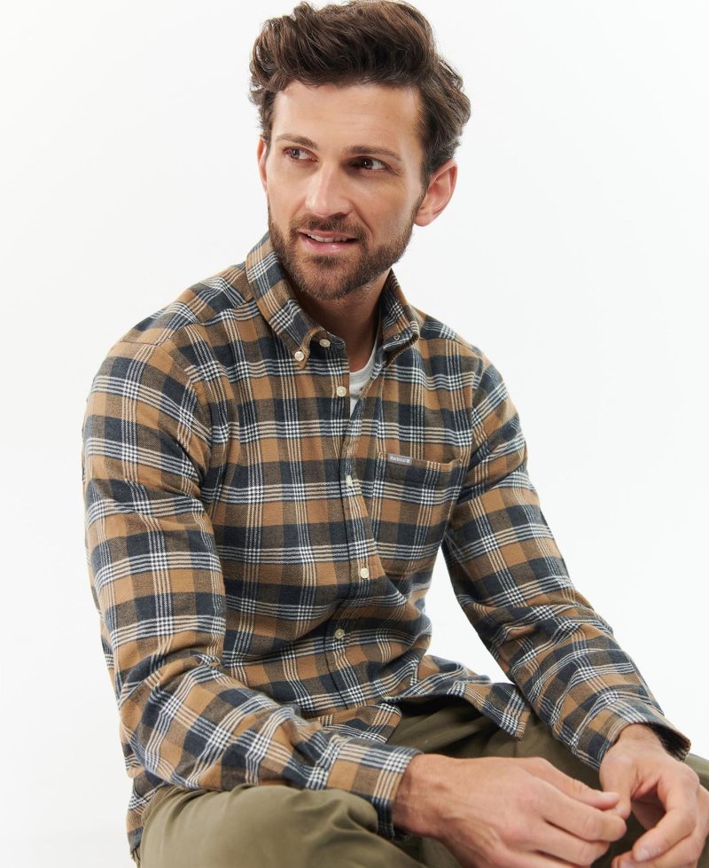 Blue Barbour Brockwell Tailored Fit Shirt | VLE-152896