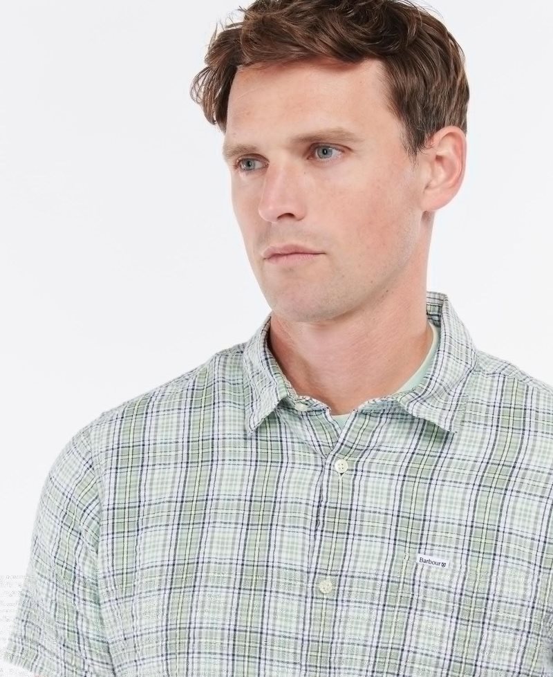 Blue Barbour Deanhill Short Sleeve Summer Shirt | CJD-876049