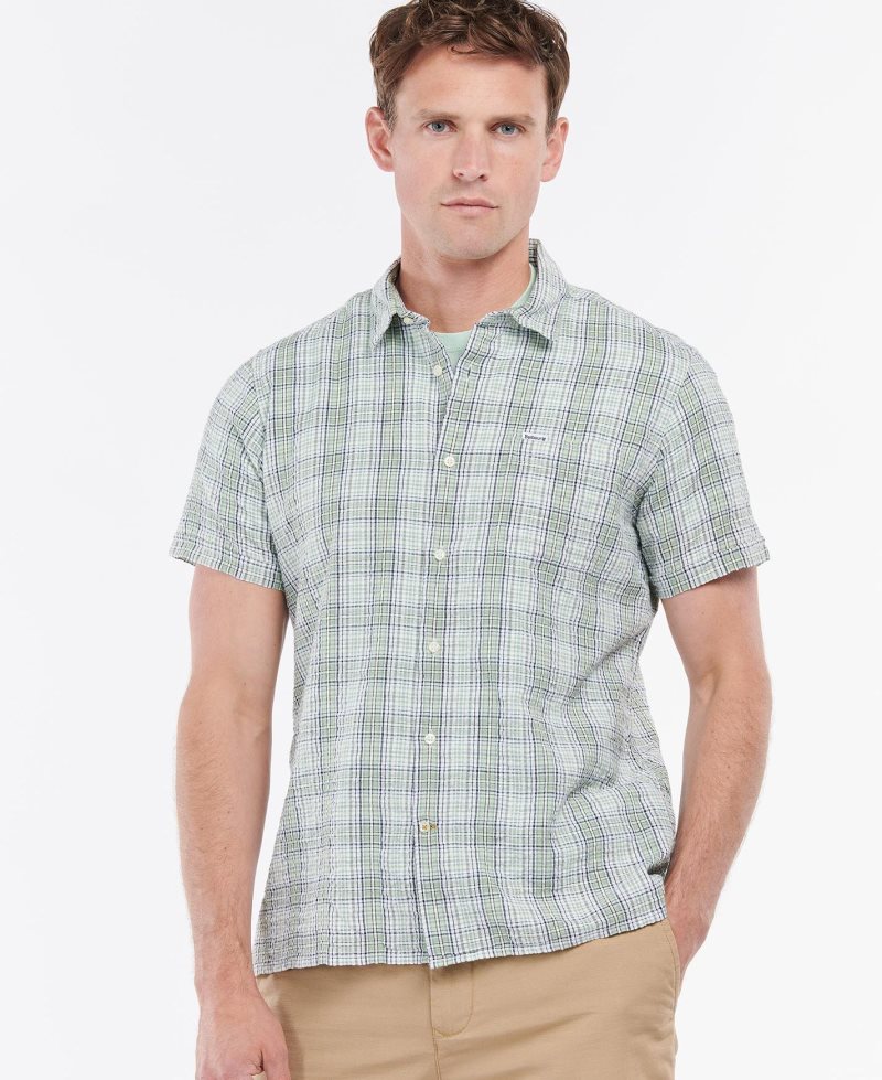 Blue Barbour Deanhill Short Sleeve Summer Shirt | CJD-876049