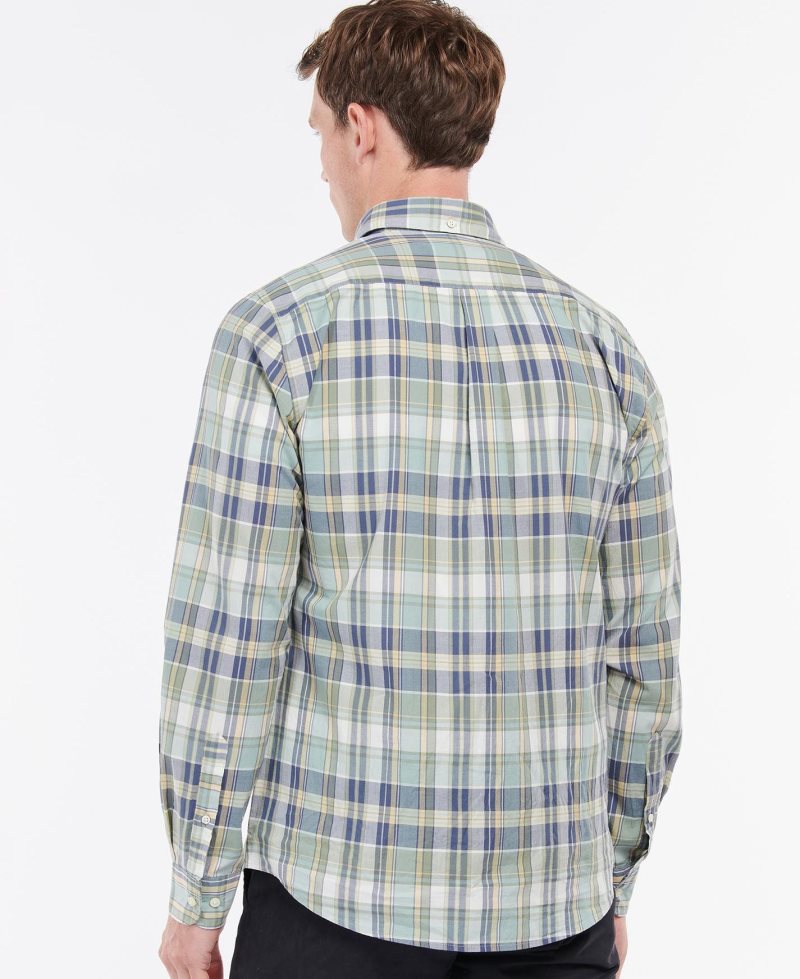 Blue Barbour Elmwood Tailored Shirt | PJR-523094