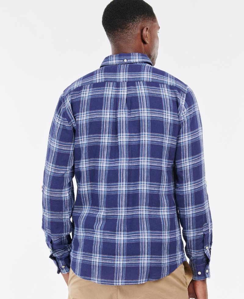 Blue Barbour Gosport Tailored Shirt | RZE-768395