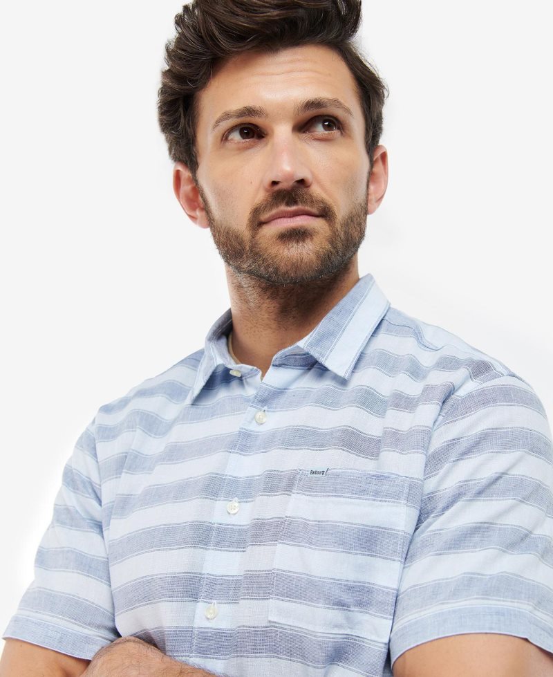 Blue Barbour Horizon Summer Shirt | PTW-418309