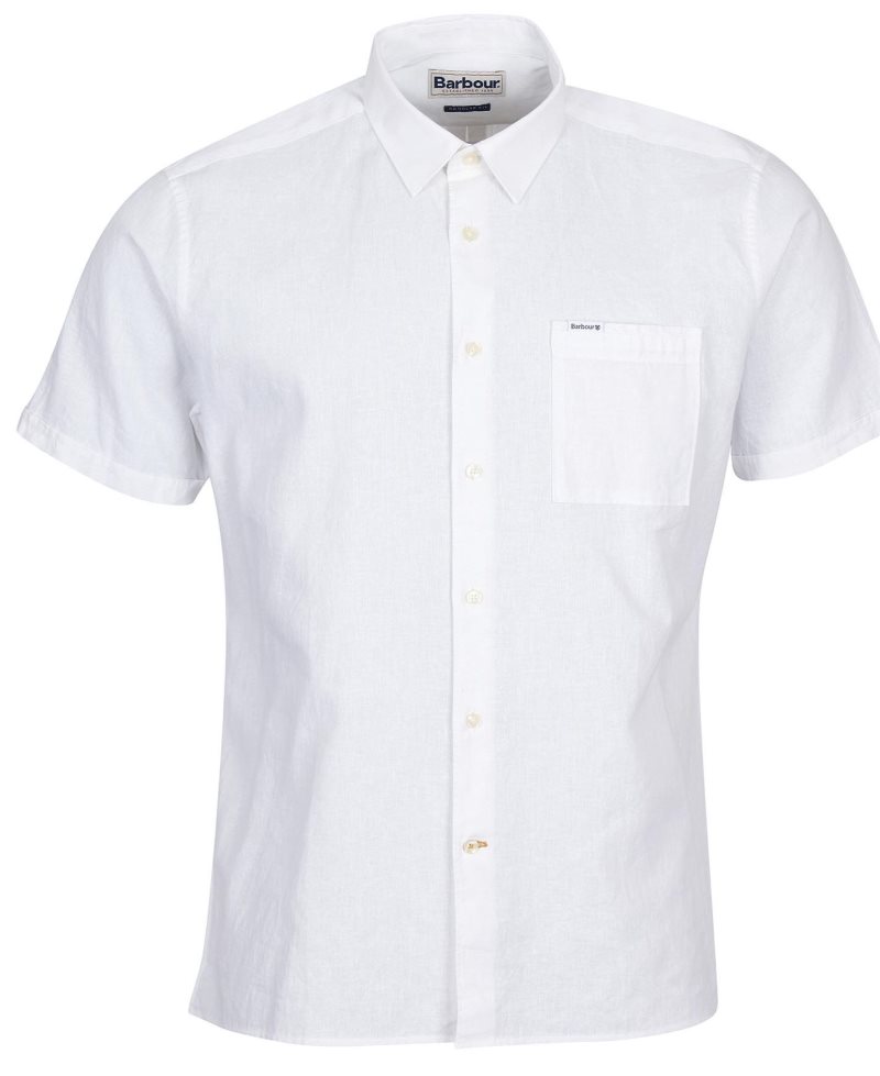 Blue Barbour Nelson Short Sleeve Summer Shirt | INY-549702