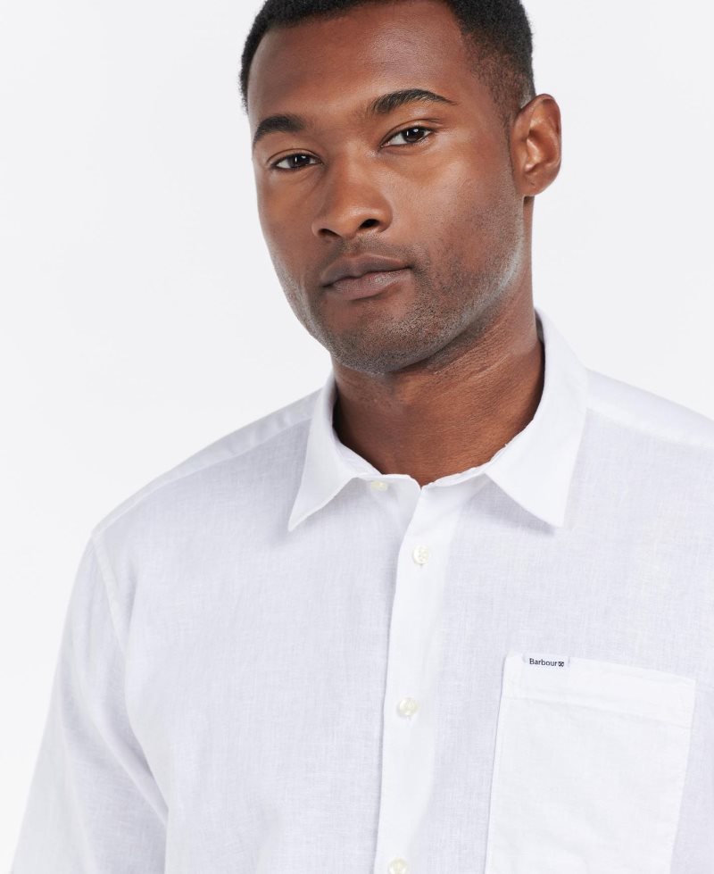 Blue Barbour Nelson Short Sleeve Summer Shirt | INY-549702