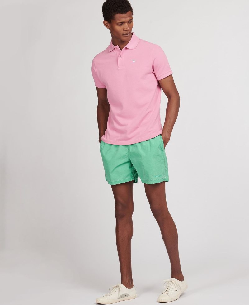 Bright Green Barbour Turnberry Swim Shorts | XPJ-478632