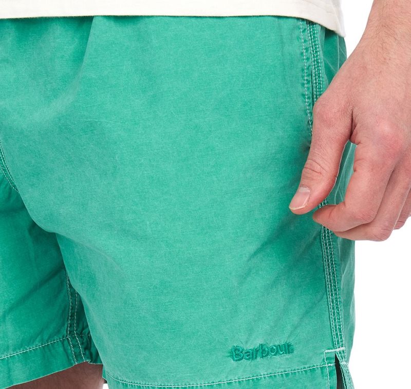 Bright Green Barbour Turnberry Swim Shorts | XPJ-478632