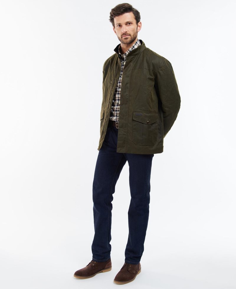 Brown Barbour Sheldon Wax Jacket | HPX-286573